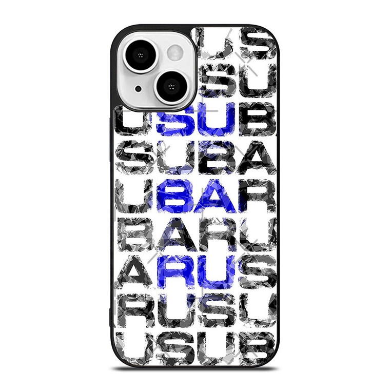 SUBARU CROSSWORD PUZZLE iPhone 13 Mini Case Cover