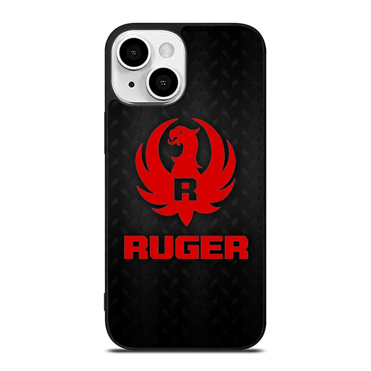 STURM RUGER FIREARM RED METAL iPhone 13 Mini Case Cover