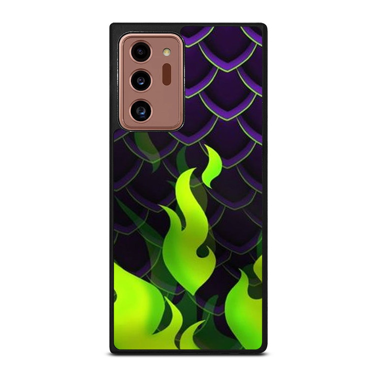 MALEFICENT GREEN FLAMES PATTERN Samsung Galaxy Note 20 Ultra Case Cover