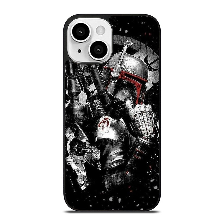 STAR WARS BOBA FETT ART iPhone 13 Mini Case Cover