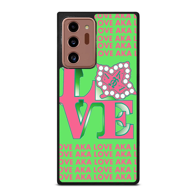 LOVE AKA PINK AND GREEN Samsung Galaxy Note 20 Ultra Case Cover