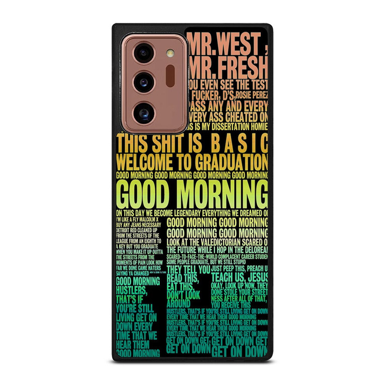 KANYE WEST RAPPER LYRICS Samsung Galaxy Note 20 Ultra Case Cover