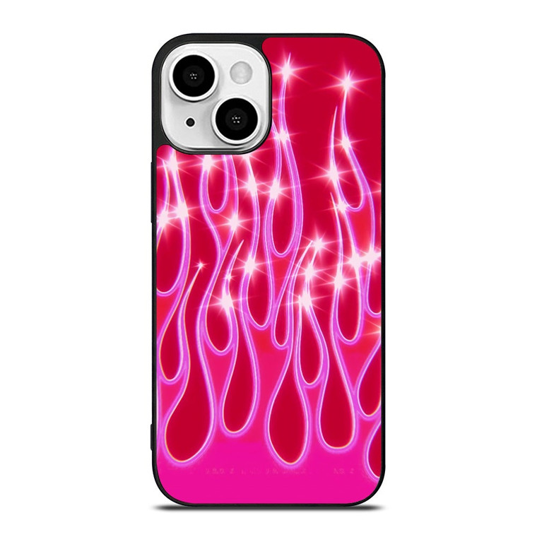SNINY PINK FLAMES iPhone 13 Mini Case Cover