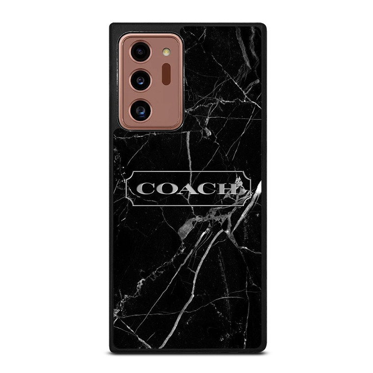 COACH NEW YORK SILVER MARBLE Samsung Galaxy Note 20 Ultra Case Cover