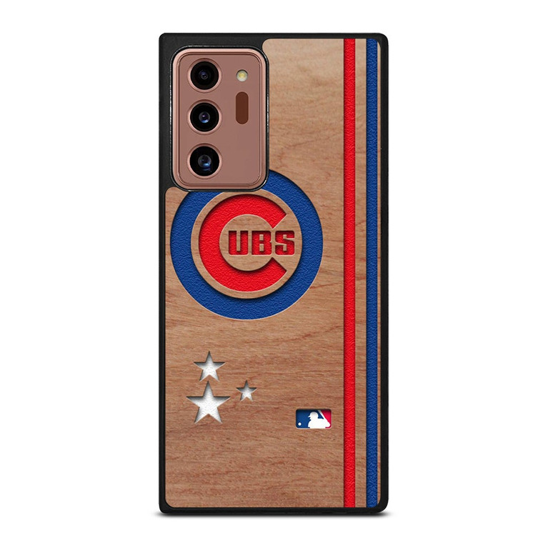 CHICAGO CUBS UBS MLB WOODEN LOGO Samsung Galaxy Note 20 Ultra Case Cover