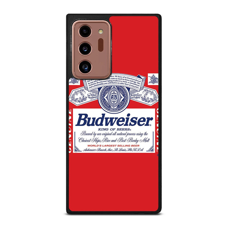 BUDWEISER KING OF BEER EMBLEM Samsung Galaxy Note 20 Ultra Case Cover