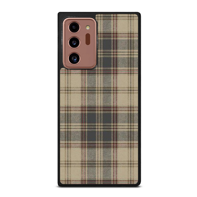 BROWN TARTAN PLAID PATTERN Samsung Galaxy Note 20 Ultra Case Cover