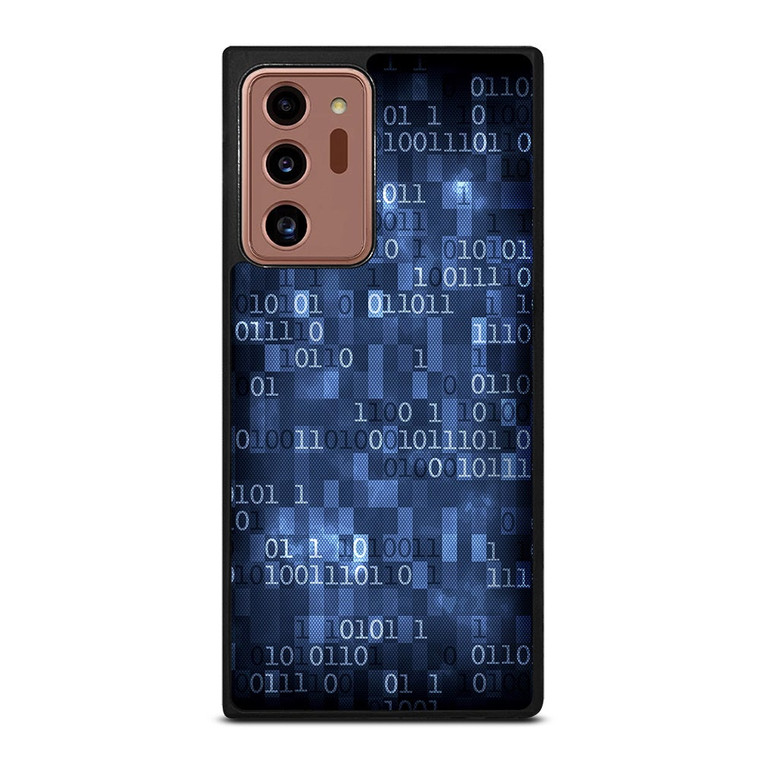 BLUE STYLISH BINARY CODE Samsung Galaxy Note 20 Ultra Case Cover