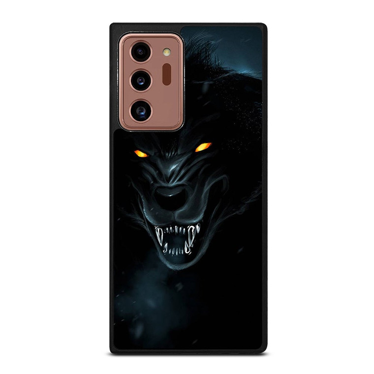 BLACK WILD WOLF Samsung Galaxy Note 20 Ultra Case Cover