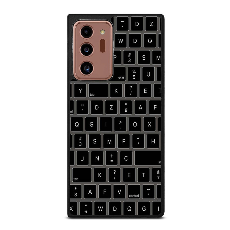 BLACK KEYBOARD PATTERN Samsung Galaxy Note 20 Ultra Case Cover