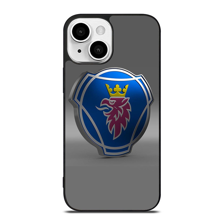 SCANIA TRUCK SAAB 3D LOGO iPhone 13 Mini Case Cover