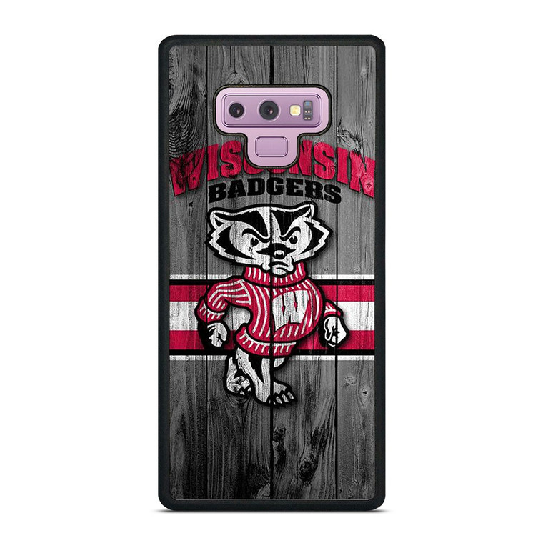 WISCONSIN BADGER WOODEN LOGO Samsung Galaxy Note 9 Case Cover