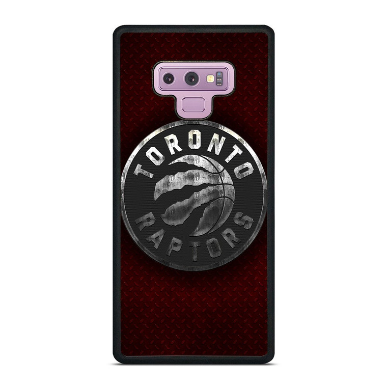 TORONTO RAPTORS RED METAL Samsung Galaxy Note 9 Case Cover