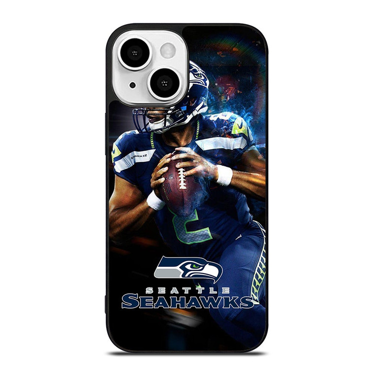 RUSSELL WILSON SEATTLE SEAHAWKS NFL iPhone 13 Mini Case Cover