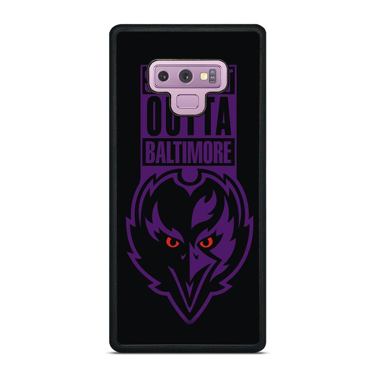 STRAIGHT OUTTA BALTIMORE BALTIMORE RAVENS Samsung Galaxy Note 9 Case Cover STRAIGHT OUTTA BALTIMORE BALTIMORE RAVENS Samsung Galaxy Note 9 Case Cover