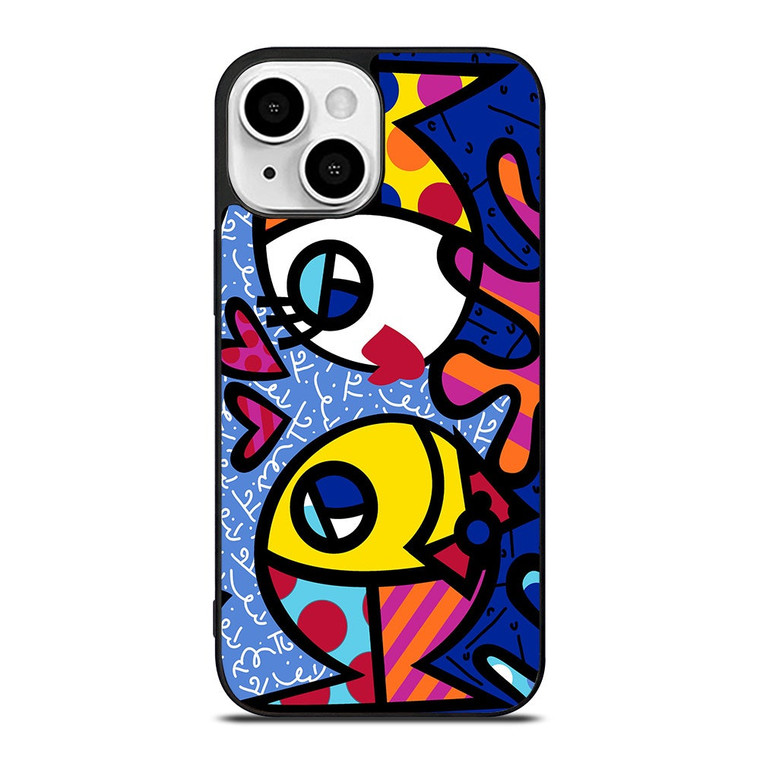 ROMERO BRITTO FISH LOVE iPhone 13 Mini Case Cover