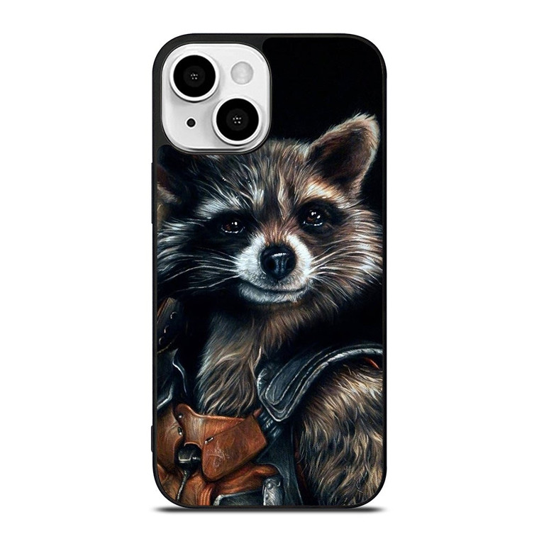 ROCKET RACCOON SMUDGE ART iPhone 13 Mini Case Cover