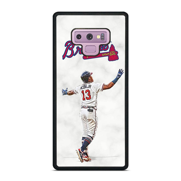 RONALD ACUNA JR MARBLE ATLANTA BRAVES Samsung Galaxy Note 9 Case Cover