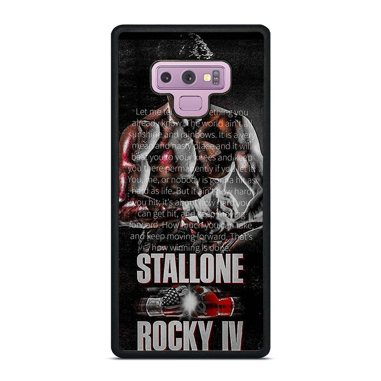 ROCKY BALBOA QUOTE ART Samsung Galaxy Note 9 Case Cover