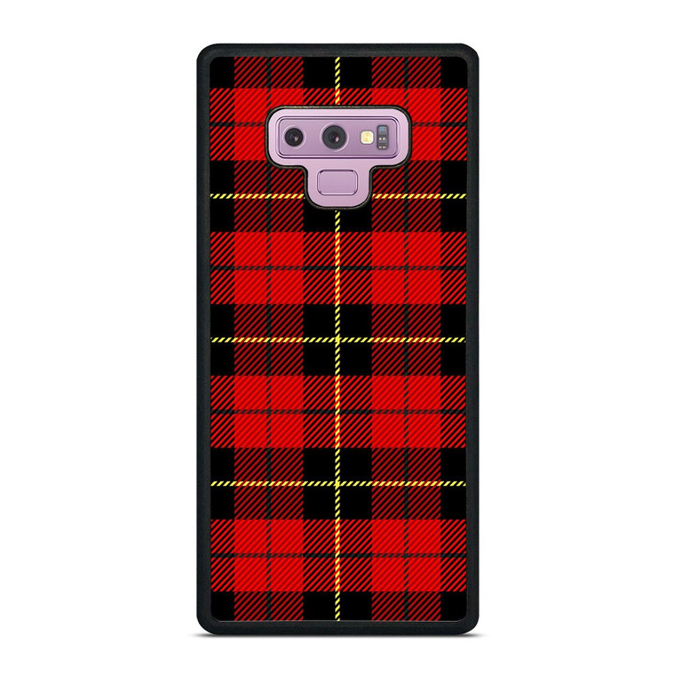 RED BLACK TARTAN PATTERN Samsung Galaxy Note 9 Case Cover
