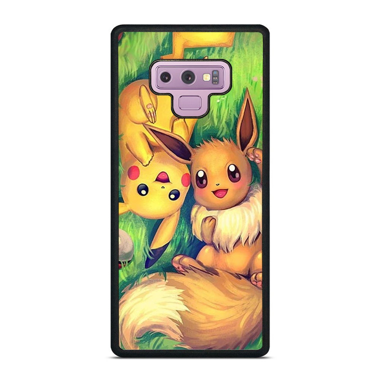 POKEMON EEVEE AND PIKACHU Samsung Galaxy Note 9 Case Cover