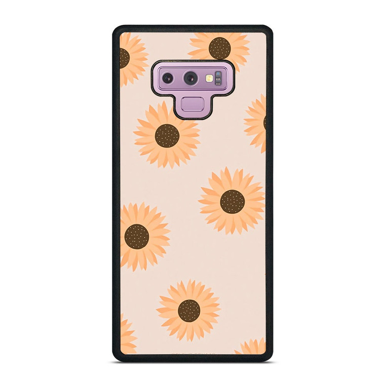 PASTEL SUNFLOWER PATTERN Samsung Galaxy Note 9 Case Cover