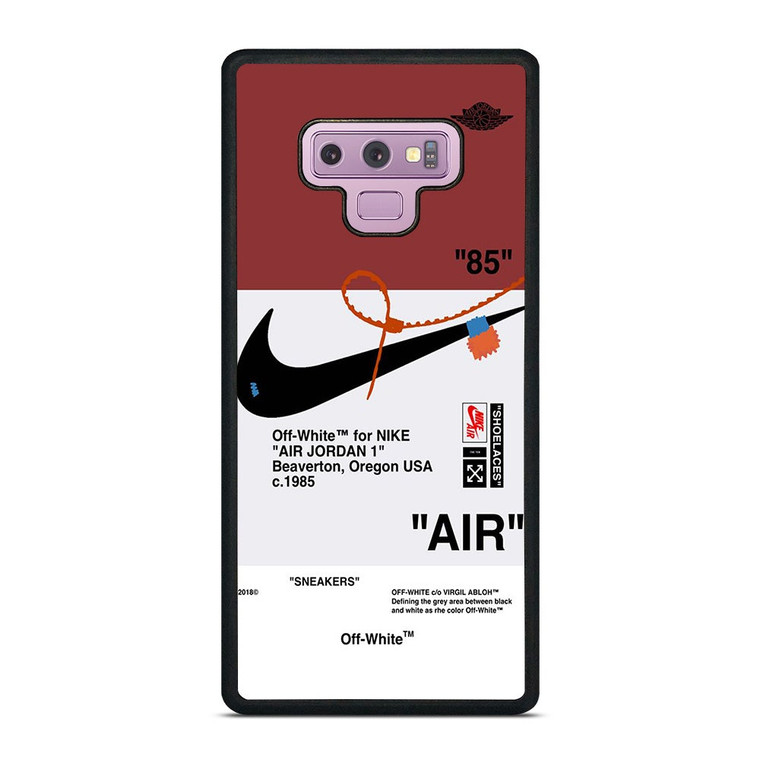 OFF WHITE NIKE AIR JORDAN SNEAKERS Samsung Galaxy Note 9 Case Cover