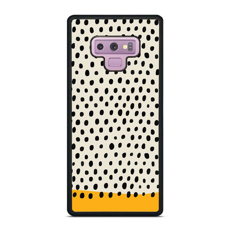 MUSTARD POLKADOTS PATTERN Samsung Galaxy Note 9 Case Cover