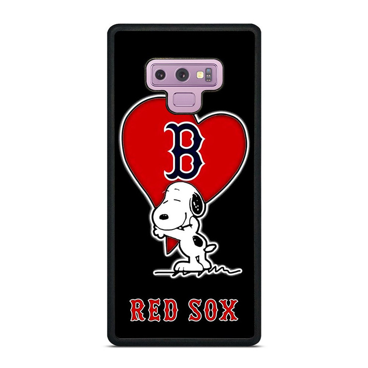 LOVE BOSTON RED SOX SNOOPY Samsung Galaxy Note 9 Case Cover
