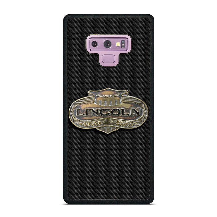 LINCOLN MOTOR LOGO CARBON Samsung Galaxy Note 9 Case Cover