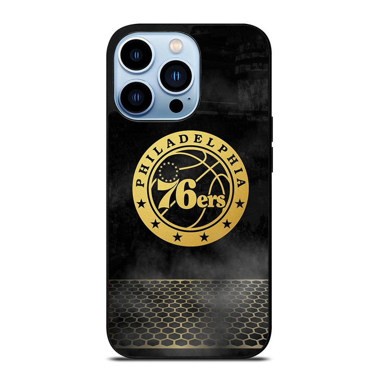 PHILADELPHIA 76ERS GOLD LOGO iPhone 13 Pro Max Case Cover