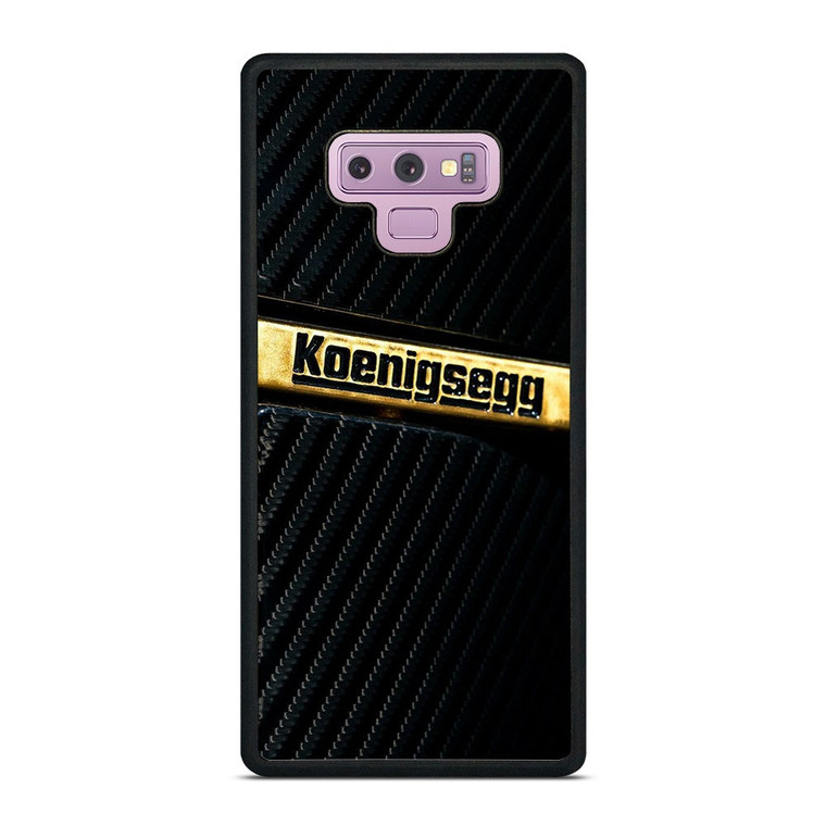 KOENIGSEGG GOLD BLACK CARBON Samsung Galaxy Note 9 Case Cover
