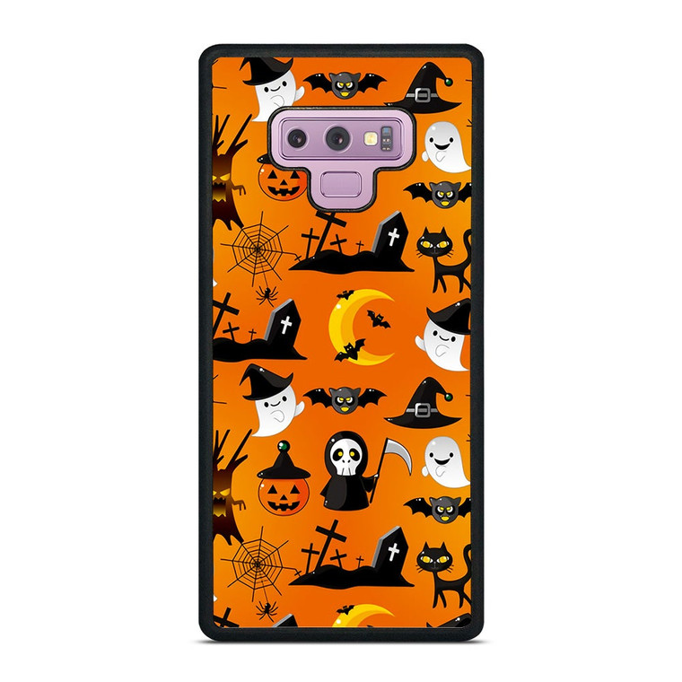 HAPPY HALLOWEEN CARTOON PATERN Samsung Galaxy Note 9 Case Cover