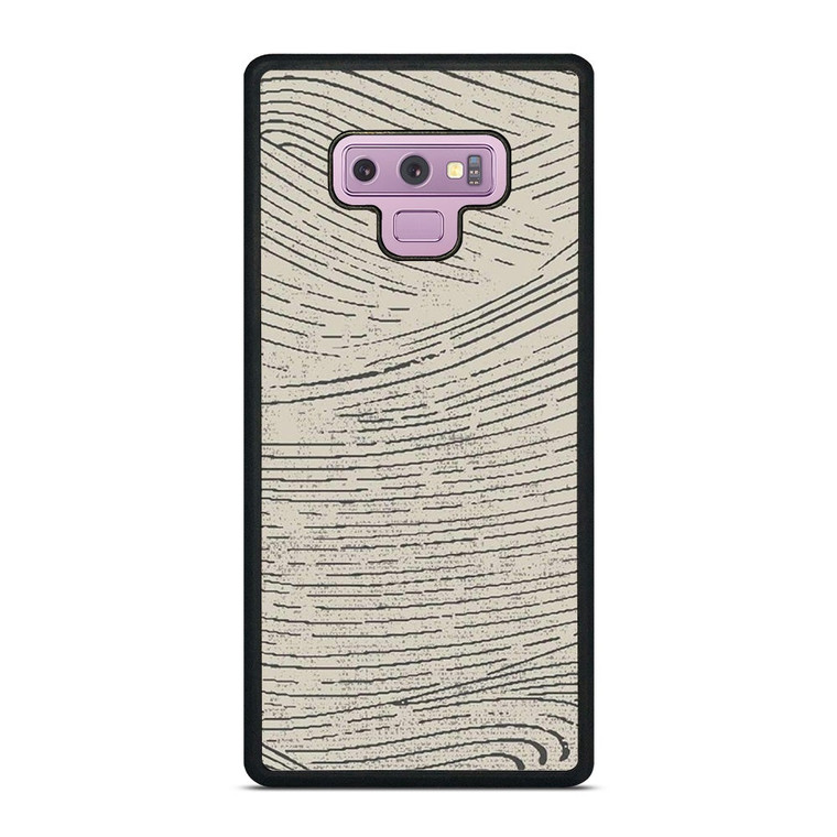 HAND DRAWING WAVES PATTERN Samsung Galaxy Note 9 Case Cover