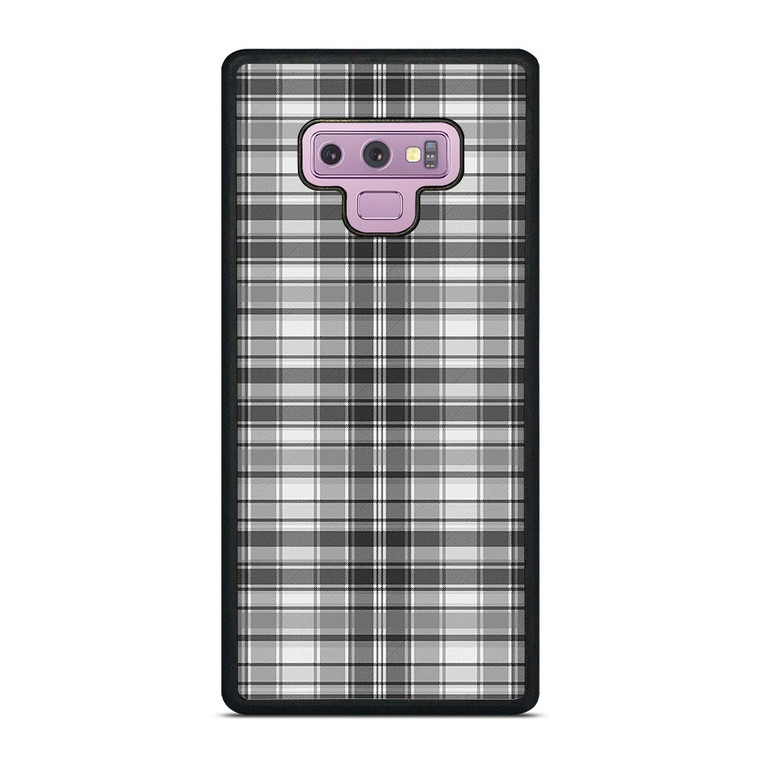 GREY CHECK FABRIC TEXTURES Samsung Galaxy Note 9 Case Cover
