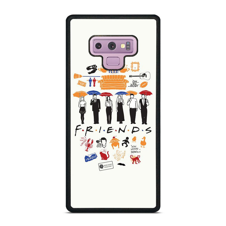 FRIENDS TV SHOW CLIP ART Samsung Galaxy Note 9 Case Cover