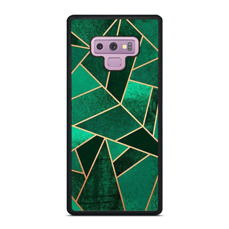 EMERALD AND COPPER GEOMETRIC PATTERN Samsung Galaxy Note 9 Case Cover
