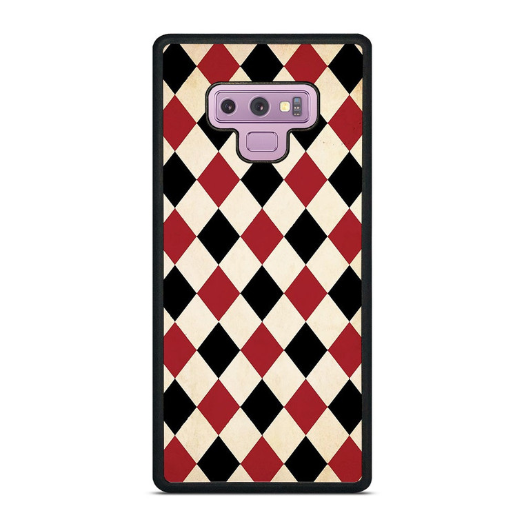 DIAMOND RED BACK PATTERN Samsung Galaxy Note 9 Case Cover