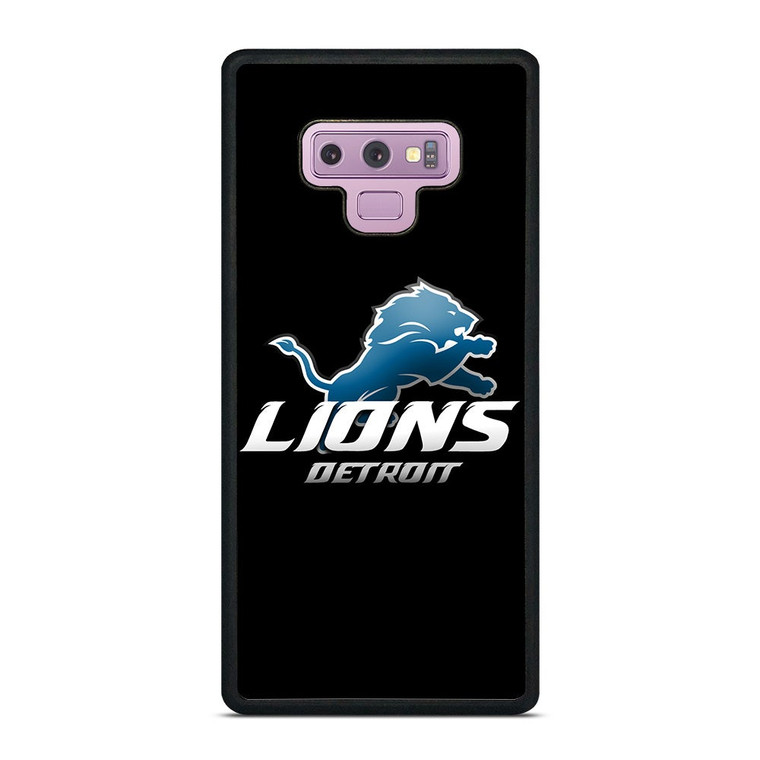 DETROIT LIONS BLACK Samsung Galaxy Note 9 Case Cover DETROIT LIONS BLACK Samsung Galaxy Note 9 Case Cover