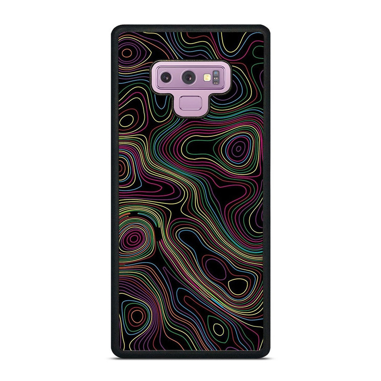 COLORFUL ABSTRACT LINES Samsung Galaxy Note 9 Case Cover COLORFUL ABSTRACT LINES Samsung Galaxy Note 9 Case Cover