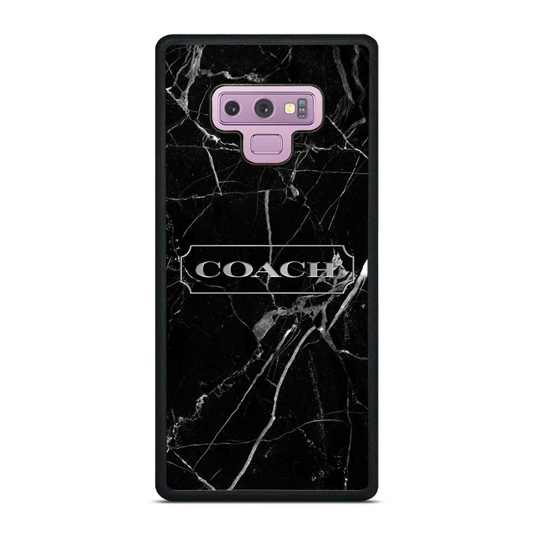 COACH NEW YORK SILVER MARBLE Samsung Galaxy Note 9 Case Cover