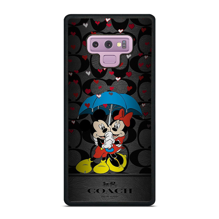 COACH NEW YORK MICKEY MINNIE MOUSE UMBRELLA Samsung Galaxy Note 9 Case Cover