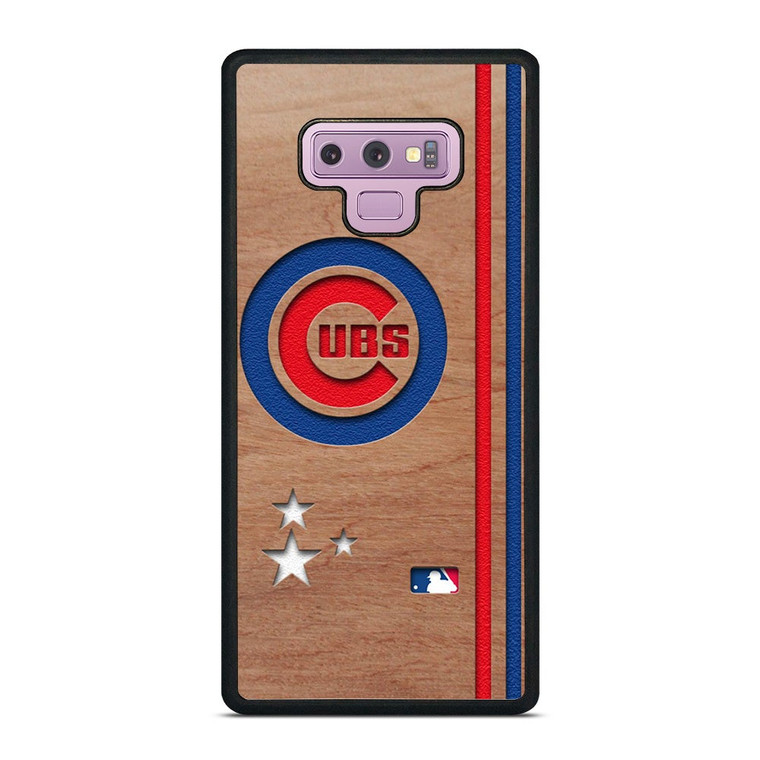 CHICAGO CUBS UBS MLB WOODEN LOGO Samsung Galaxy Note 9 Case Cover