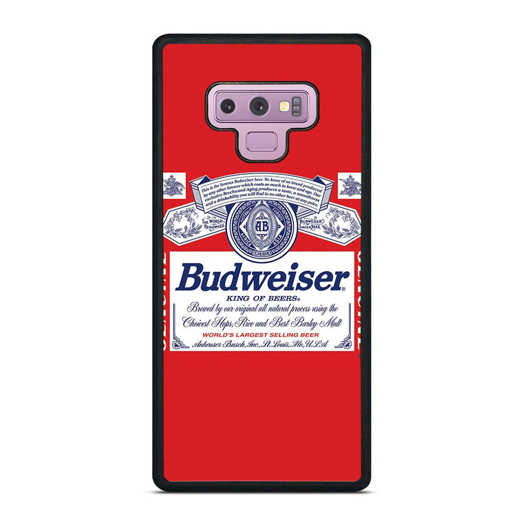 BUDWEISER KING OF BEER EMBLEM Samsung Galaxy Note 9 Case Cover
