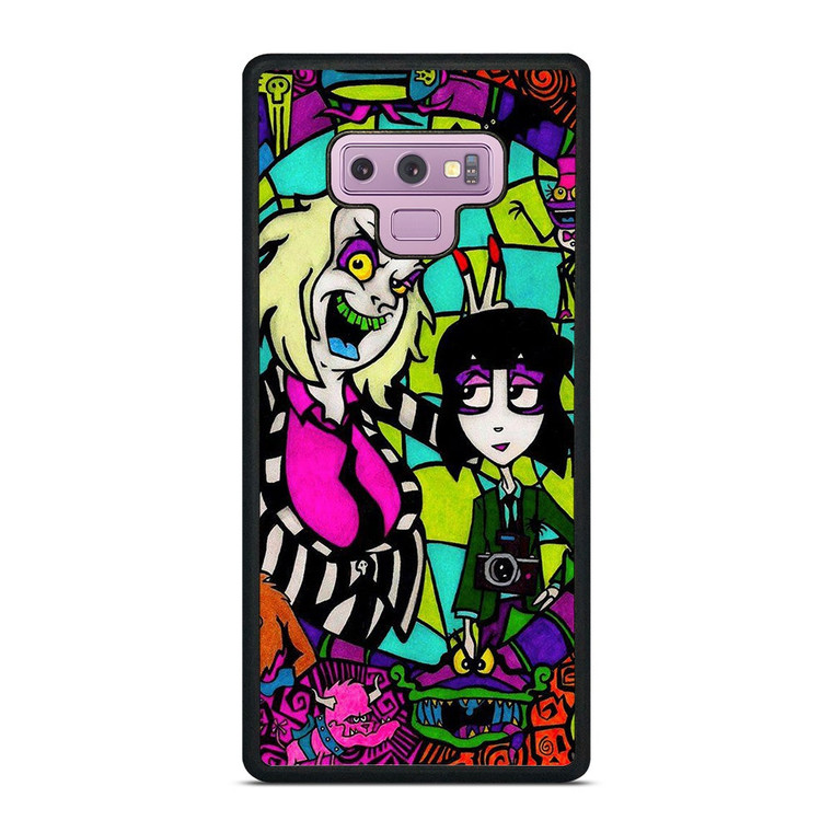 BEETLEJUICE TIM BURTON CARTOON  GLASS Samsung Galaxy Note 9 Case Cover