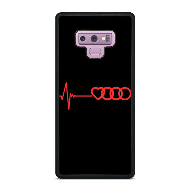 AUDI HEART BEATING Samsung Galaxy Note 9 Case Cover AUDI HEART BEATING Samsung Galaxy Note 9 Case Cover