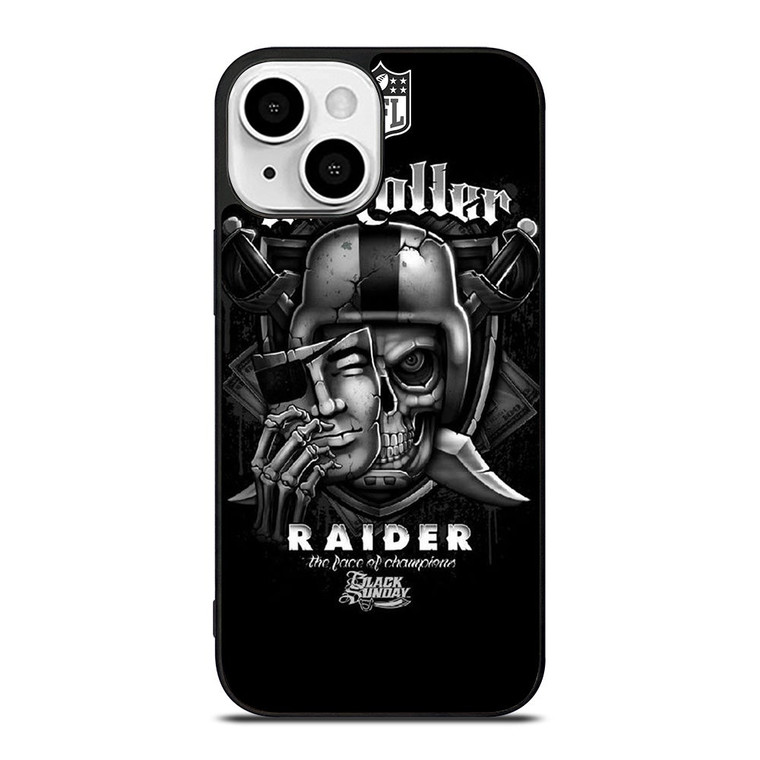 OAKLAND RAIDERS BLACK SUNDAY NFL iPhone 13 Mini Case Cover