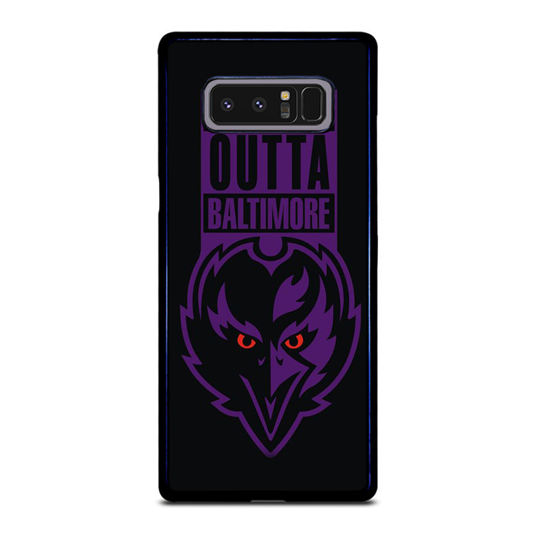 STRAIGHT OUTTA BALTIMORE BALTIMORE RAVENS Samsung Galaxy Note 8 Case Cover STRAIGHT OUTTA BALTIMORE BALTIMORE RAVENS Samsung Galaxy Note 8 Case Cover
