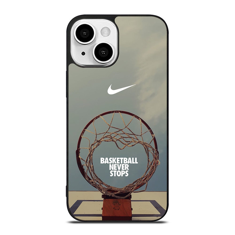 NIKE BASKETBALL NEVER STOPS RING iPhone 13 Mini Case Cover