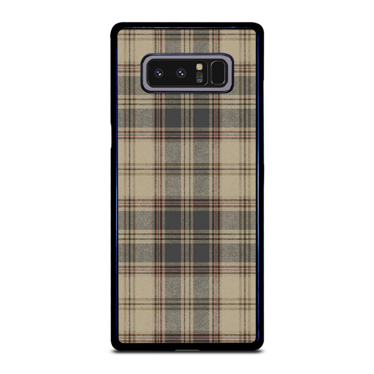 BROWN TARTAN PLAID PATTERN Samsung Galaxy Note 8 Case Cover